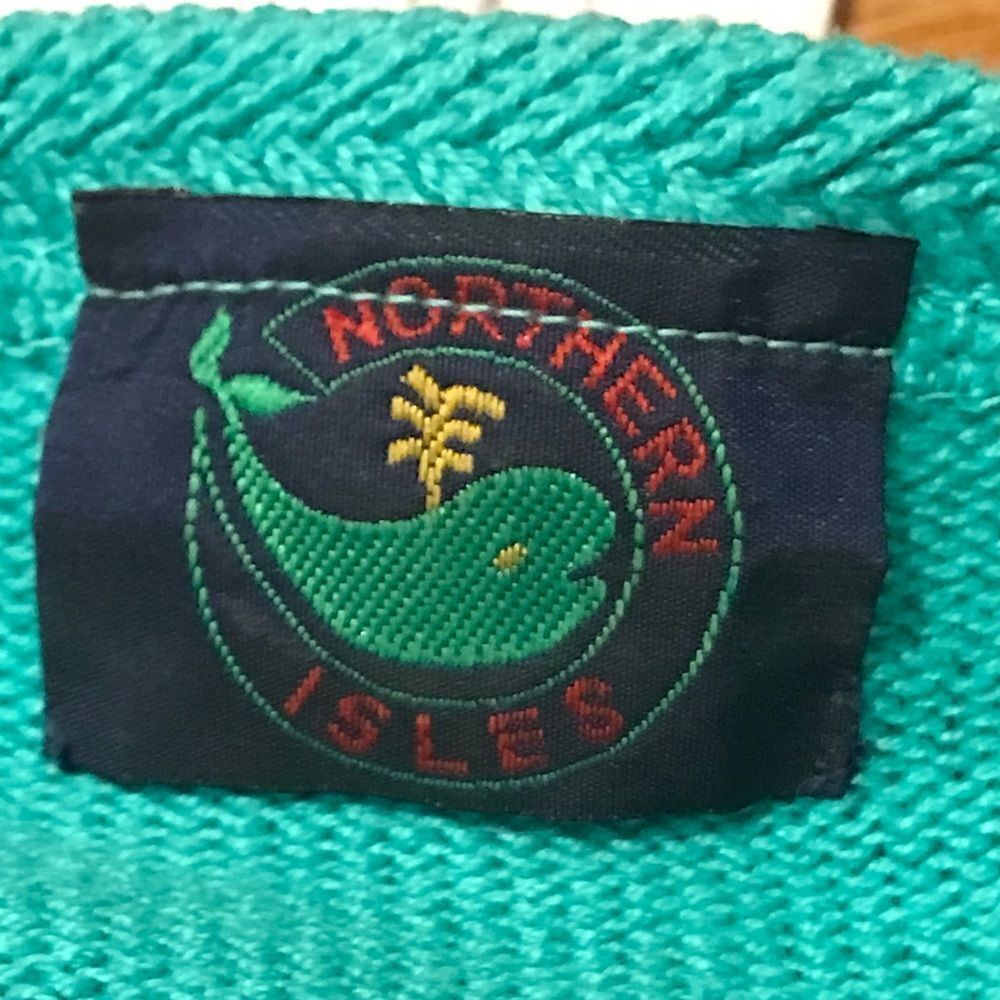 Northern Isles Cardigan Green M - Picture 3 of 5